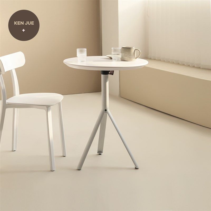 餐桌北欧简约家用小户型吧台桌休闲圆桌咖啡厅高脚桌子圆形洽谈桌,住宅家具,不锈钢/PVC餐桌,淘宝优惠券,粉丝福利购,淘宝优惠卷