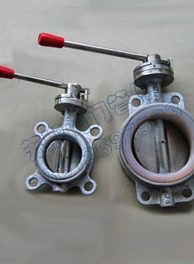 201/304不锈钢蝶阀/不锈钢对夹式蝶阀DN40 50 65 80 10V0 125 150