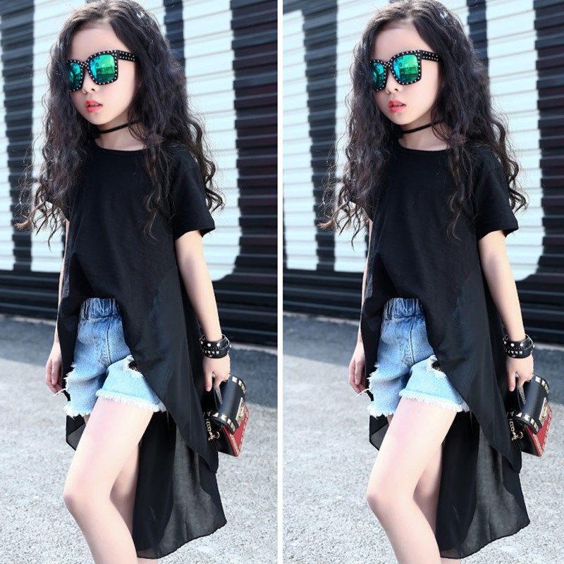 少儿儿童模特训练服T台走秀演出服形体练功服纯棉短袖T恤雪纺燕尾,童装/婴儿装/亲子装,儿童演出服,淘宝优惠券,粉丝福利购,淘宝优惠卷