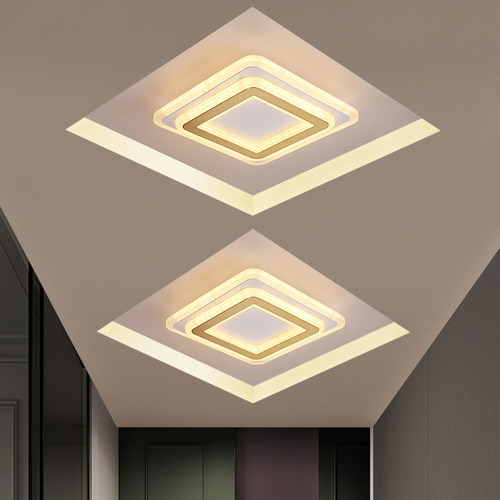 led走廊灯过道灯玄关灯筒灯现代简约家用入户阳台灯衣帽间楼道灯
