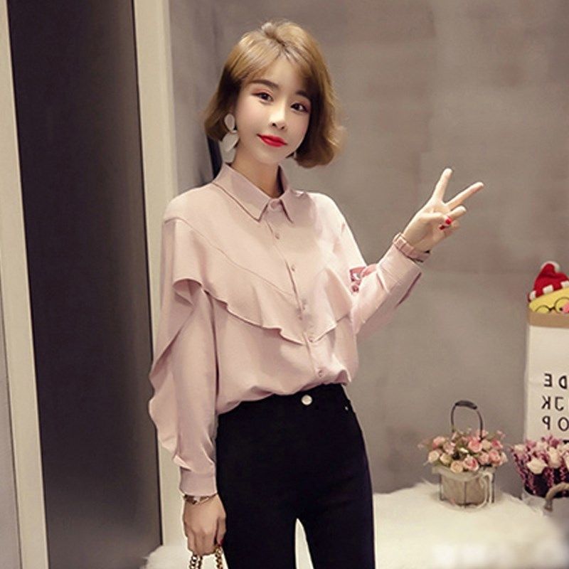 哺乳上衣服外出辣妈衬衣衬衫可外穿春装春秋款春季潮妈哺衣T恤期