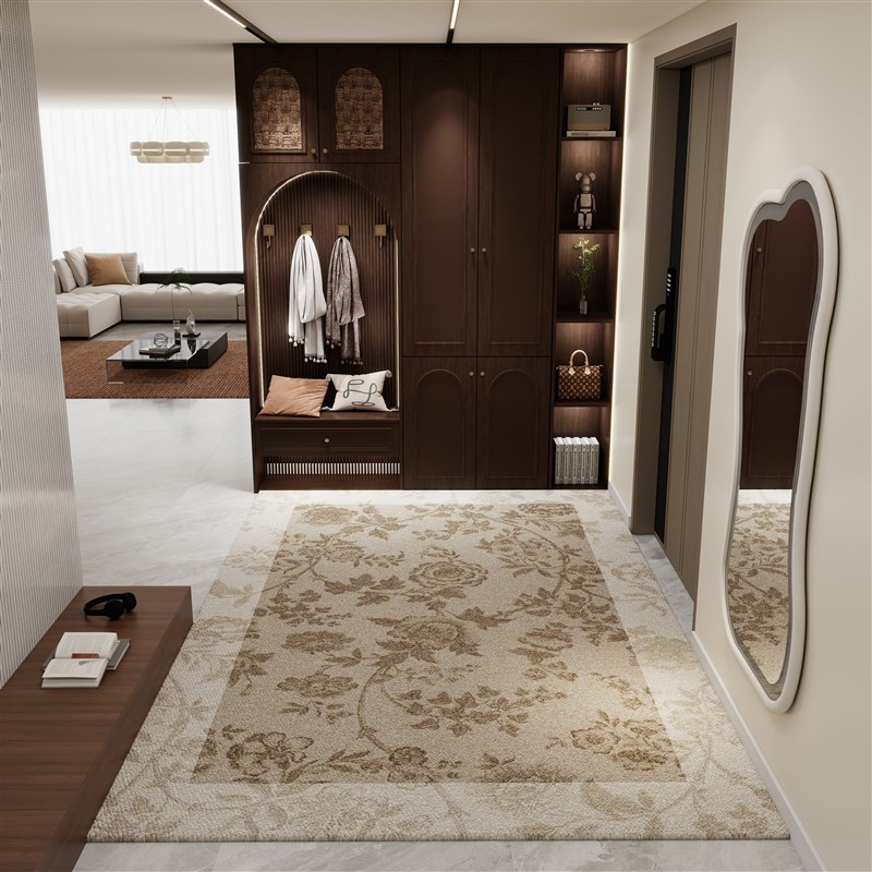 入户门地垫高级地毯家用防滑进门门垫轻奢北欧定制玄关脚垫可裁剪