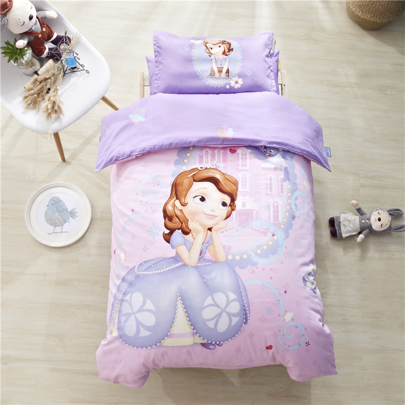 纯棉幼儿园被子三件套含芯全棉宝宝午睡入园六件套儿童床上专用品