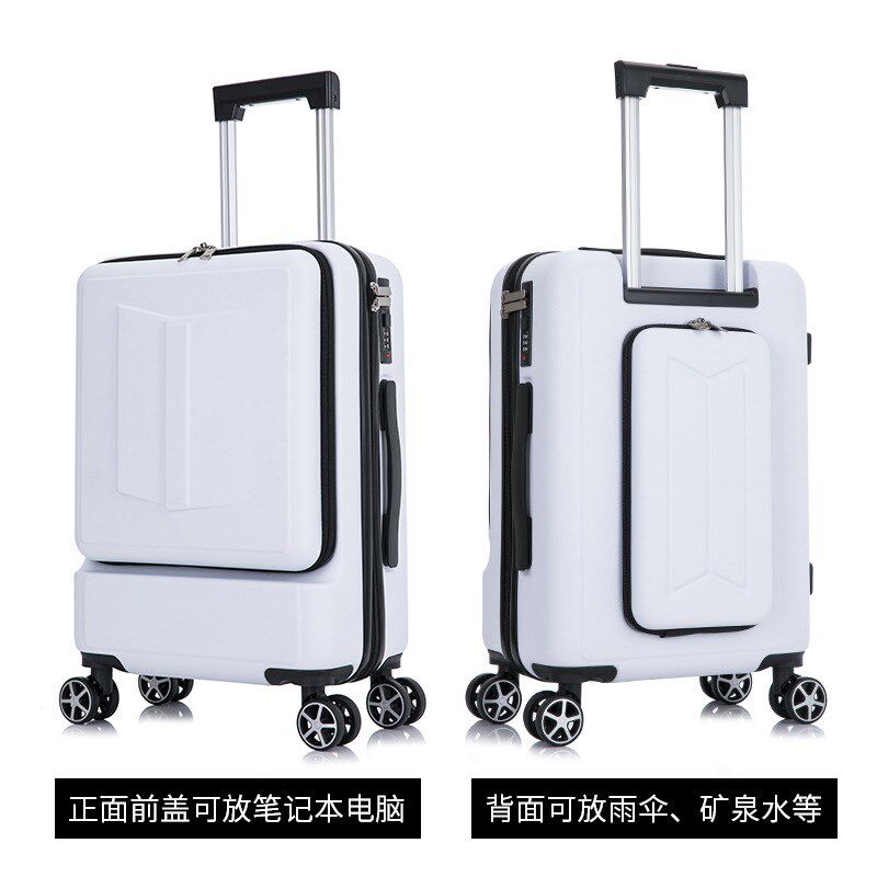 2022新款商务行李箱20寸/24寸前后开口拉杆箱万向轮男短期旅行箱