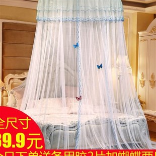 2022新款 圆顶蚊帐1.5m吊顶1.8m双人家用加密1.2米床公主风免安装