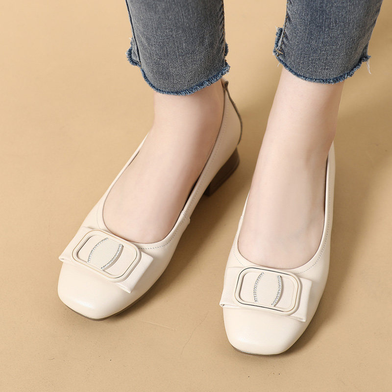 真皮软皮软底单鞋女士春夏浅口小皮鞋防滑妈妈鞋大码X女鞋上班鞋,女鞋,浅口单鞋,淘宝优惠券,粉丝福利购,淘宝优惠卷