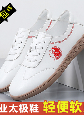 太极鞋女款春秋牛筋底训练武术鞋软底透气专业太极拳八段锦练功鞋