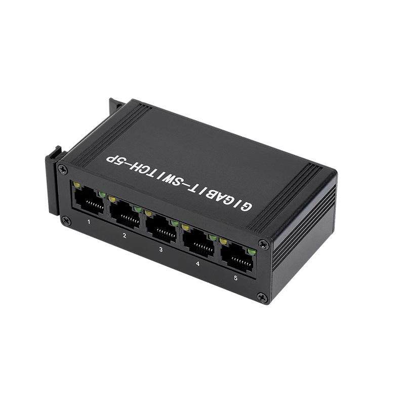 工业级全双工5端口千兆以太网交换机5~36V 板载过压保护电路