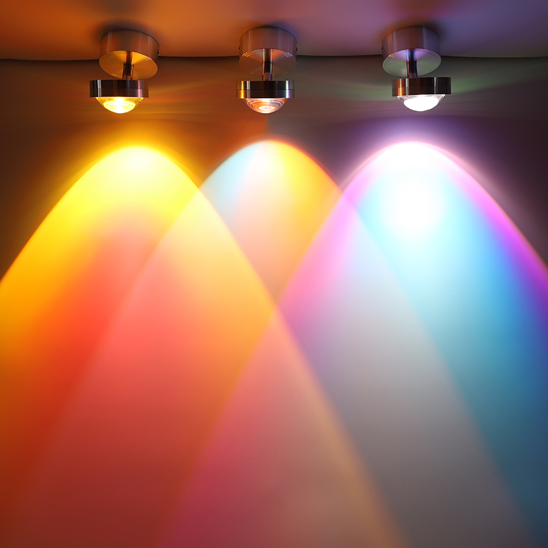 夕阳日落明装射灯客厅电视背景墙玄关壁画小山丘嵌入式吸顶氛围灯