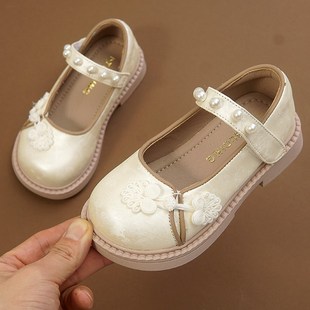 女童汉服鞋古风小皮鞋国风儿童公主鞋2025春秋款童鞋马面裙古装鞋