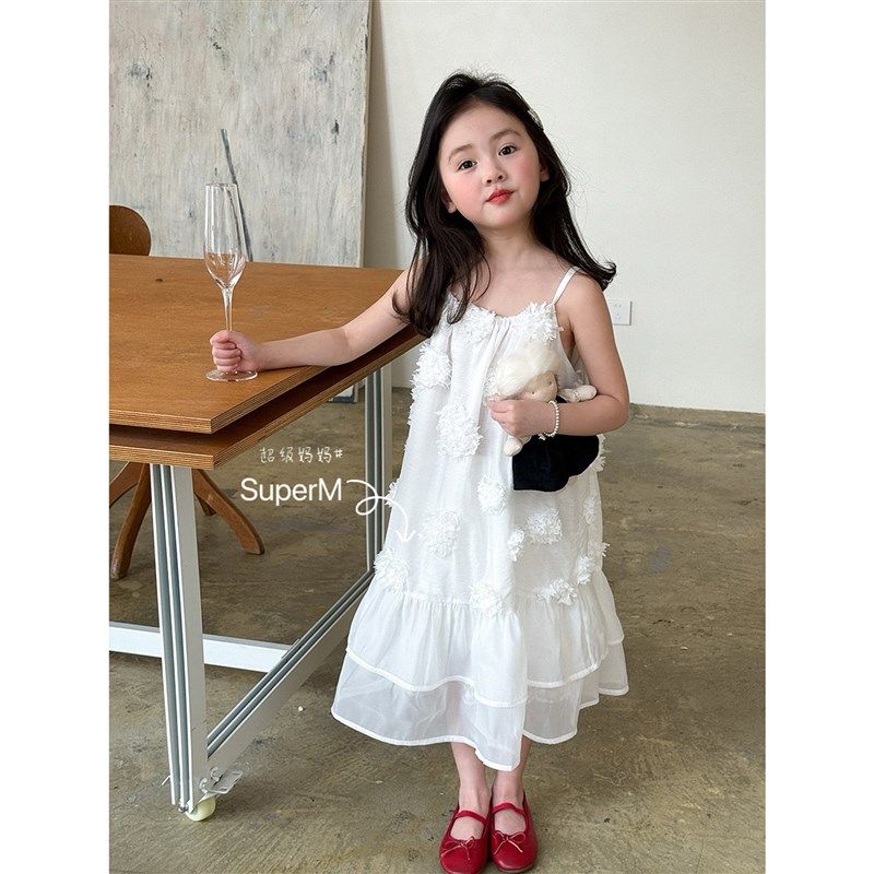 女童夏季新款韩版洋气绣花宝宝吊带连衣裙网纱透气公主裙气质上衣,童装/婴儿装/亲子装,连衣裙,淘宝优惠券,粉丝福利购,淘宝优惠卷