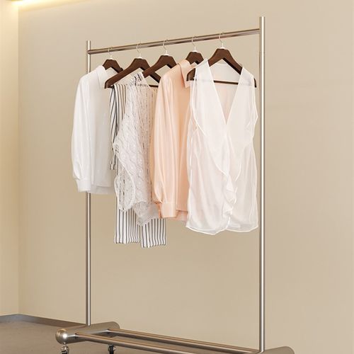 不锈钢晾衣架落地加厚加粗阳台卧室家用晾衣杆晒被子神器户外衣挂