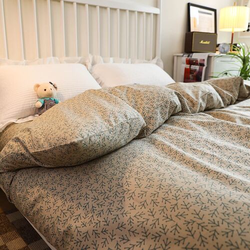 简约北欧风小碎花全棉纯棉单双人被套被罩单件150*200*230cm床品