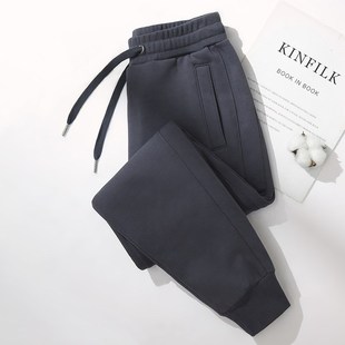 子百搭休闲九分裤 卫裤 束脚全棉春秋裤 小个子显瘦运动裤 加绒 女新款