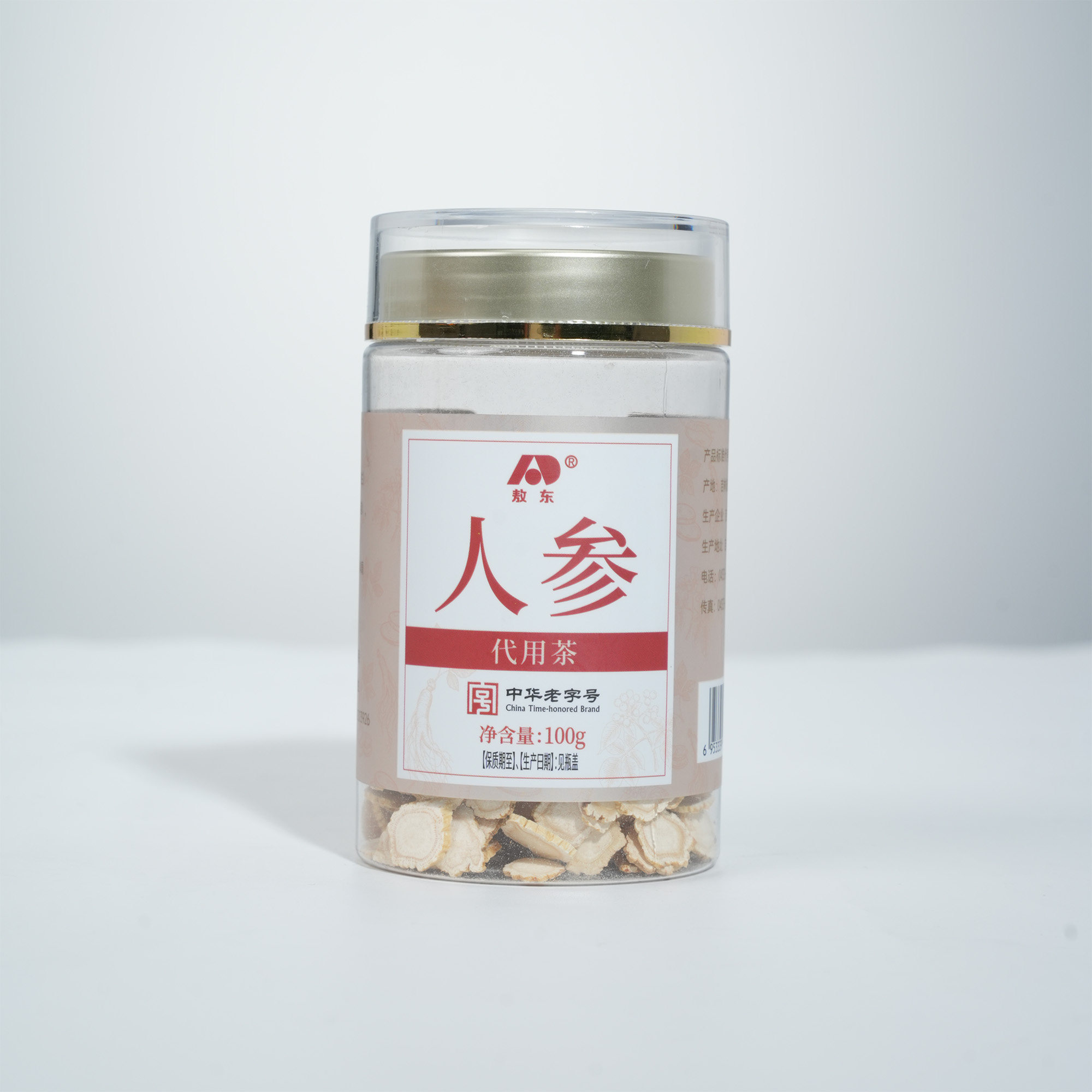 敖东人参代用茶100克/瓶