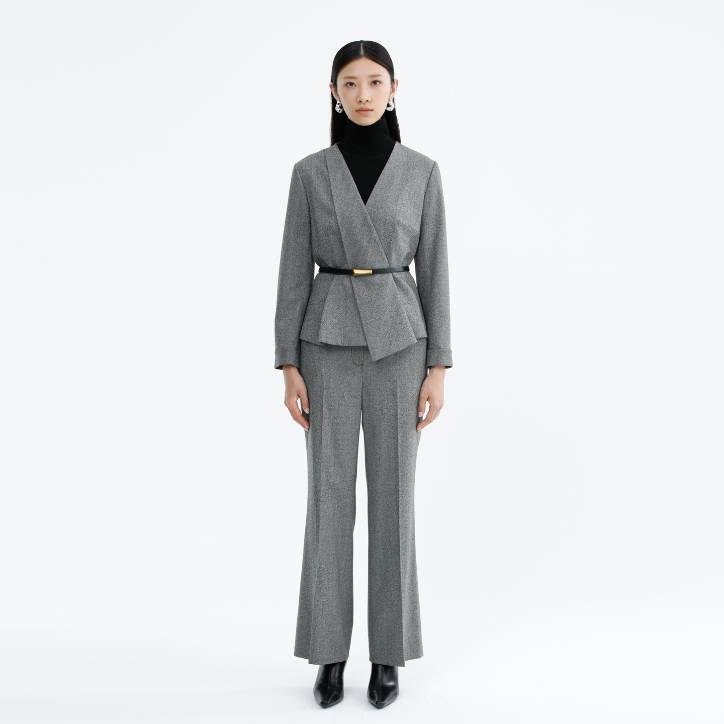 卡莉朵拉上衣C27D7145冬季新款时尚气质简约显瘦