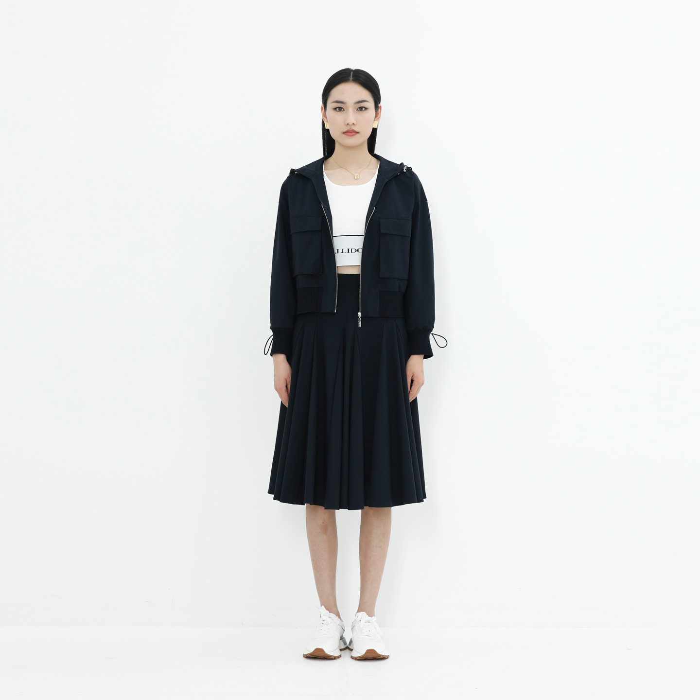 极简高级赫本式优雅半身裙