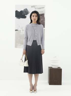 卡莉朵拉针织开衫C27C7307秋季新款通勤休闲女气质毛衣