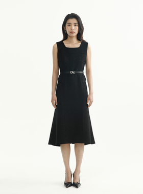 卡莉朵拉连衣裙C27C7542秋季新款通勤休闲女气质高级感