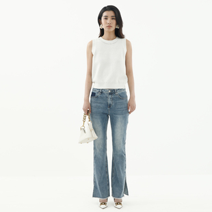 卡莉朵拉针织背心C27C7320秋季 通勤休闲女气质百搭 新款