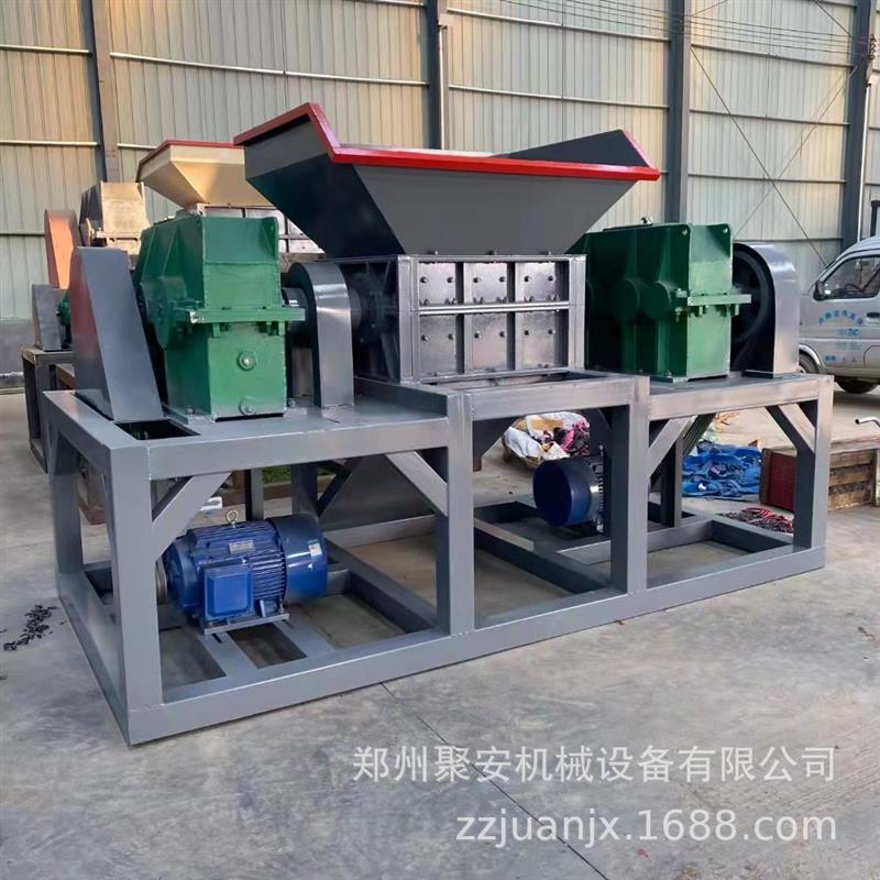 现货供应双轴废旧金属撕碎机 废旧摩托车架 汽车座椅粉碎机