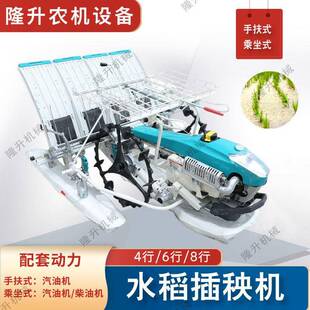 乘坐式水稻插秧机水稻种植机手扶款水稻苗移栽机4-8行