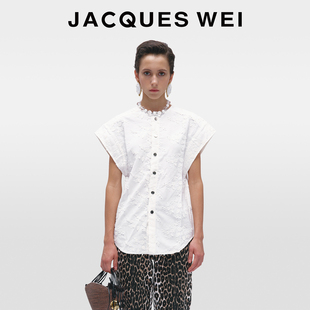 早秋高级感立体提花肌理新中式 设计师款 新国风马甲女 WEI JACQUES