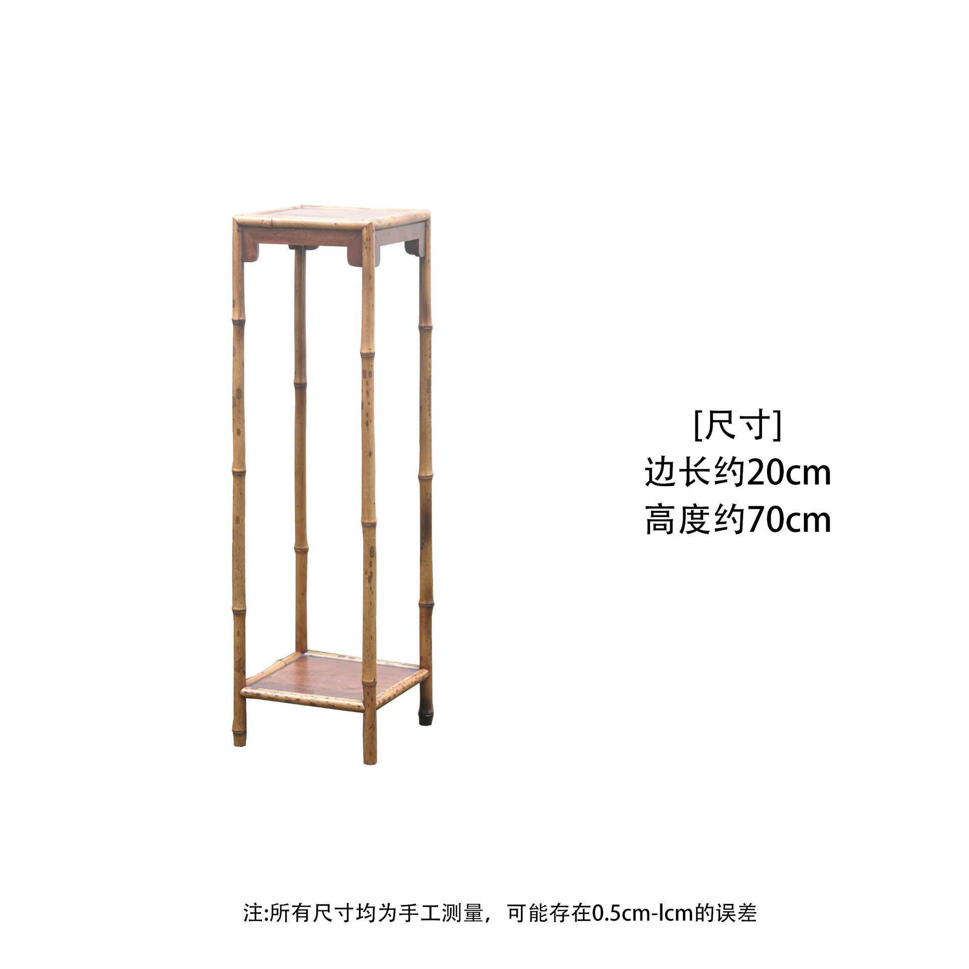 梅鹿竹小叶紫檀花几 新中式花架置物架茶具客厅落地式一对玄关