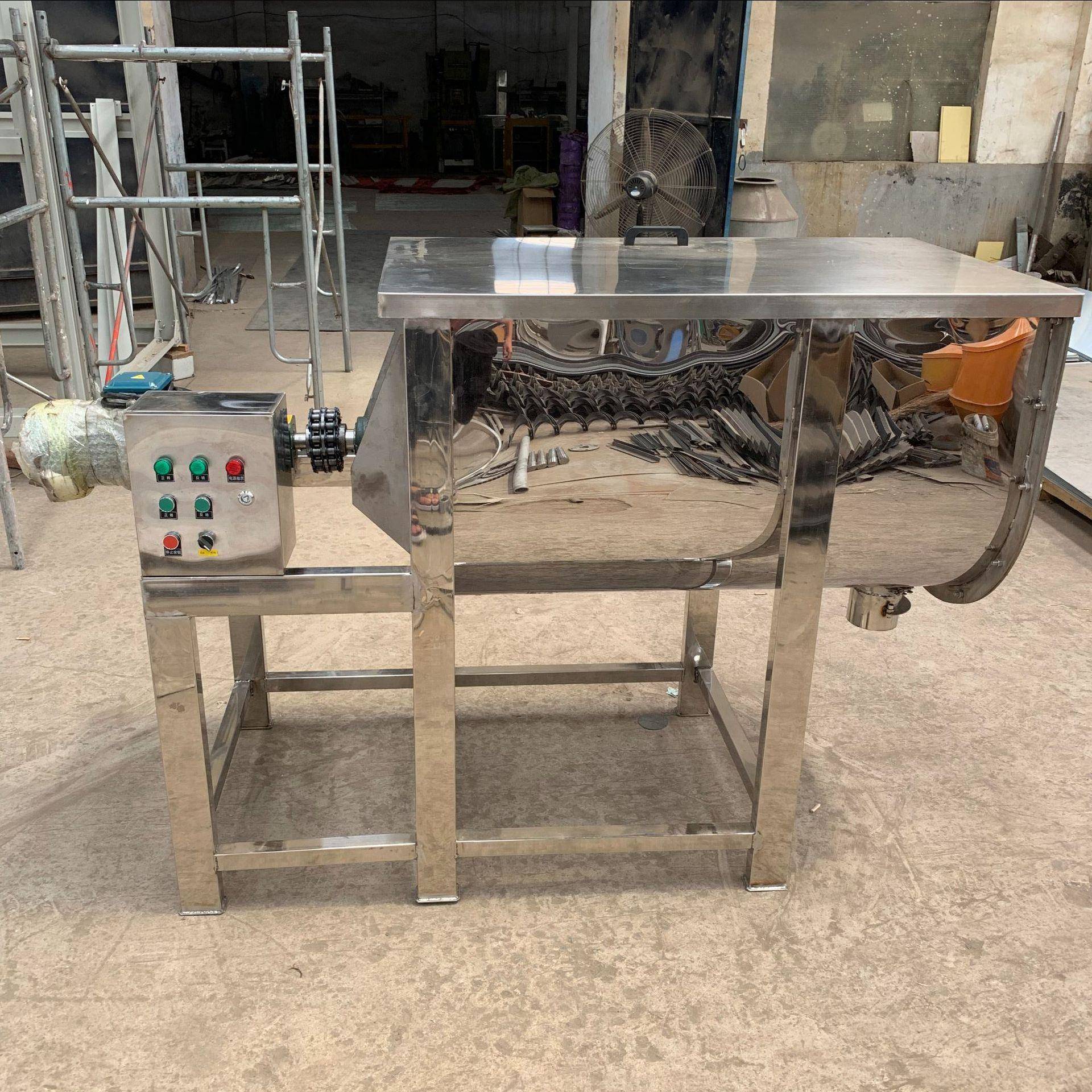 U型不锈钢粉剂搅拌机食品添加剂卧式混合机化工干粉胶体混料机