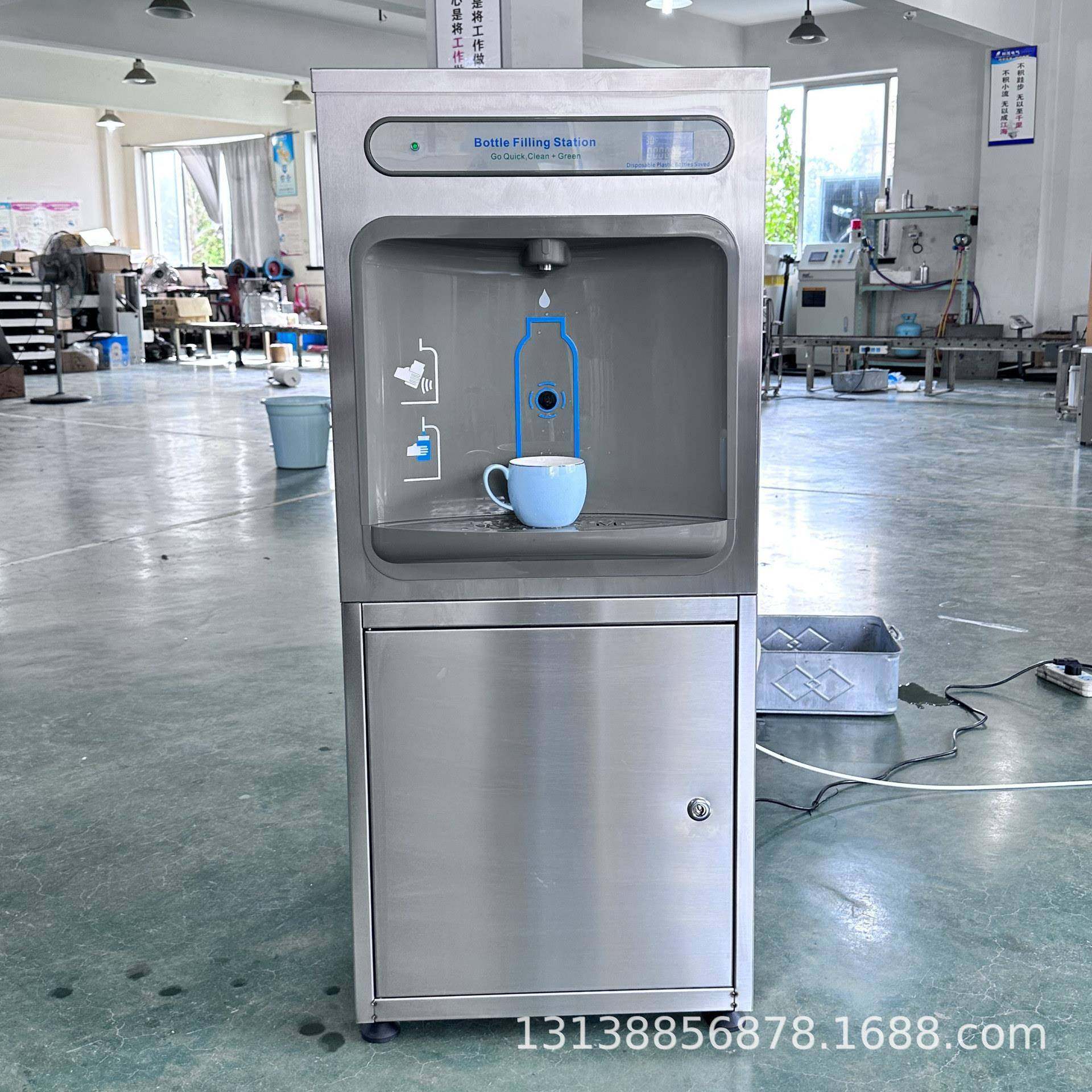 制冷直饮机商用不锈钢饮水机立式饮水台制冷过滤一体冷饮机柜式
