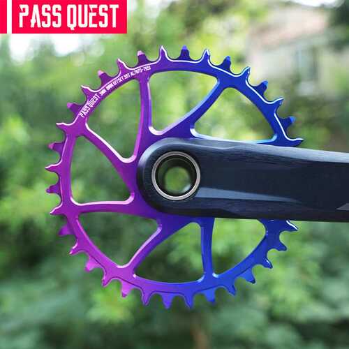 PASS QUEST 山地单盘 0度偏移炫彩 m8100 7100直装正负齿盘片