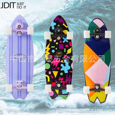 JDIT冲浪板YOW初学者男女生S5滑雪训练S7免蹬地模拟冲浪滑板潮流