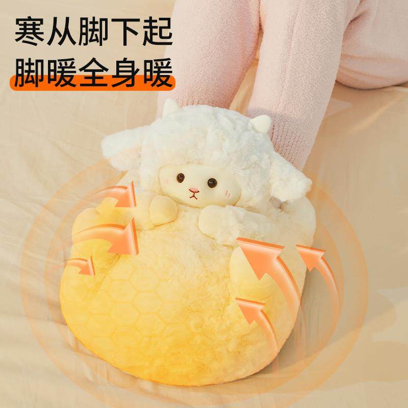 暖脚宝保暖发热充电暖足床上睡觉取暖器冬天加热捂脚热水袋办公室