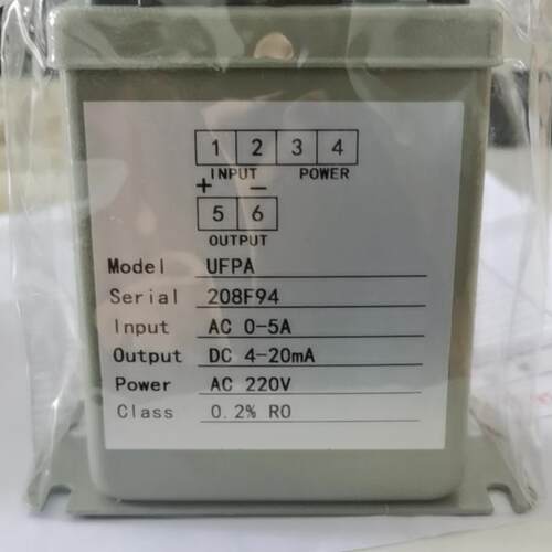 电流变送器FPDH-20~600V4~20mA220VAC 输出：双路4-20MA，