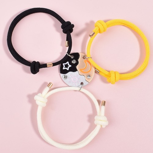 星星拼接闺蜜手链磁吸二人三人友谊好朋友姐妹儿童开学礼物手绳女