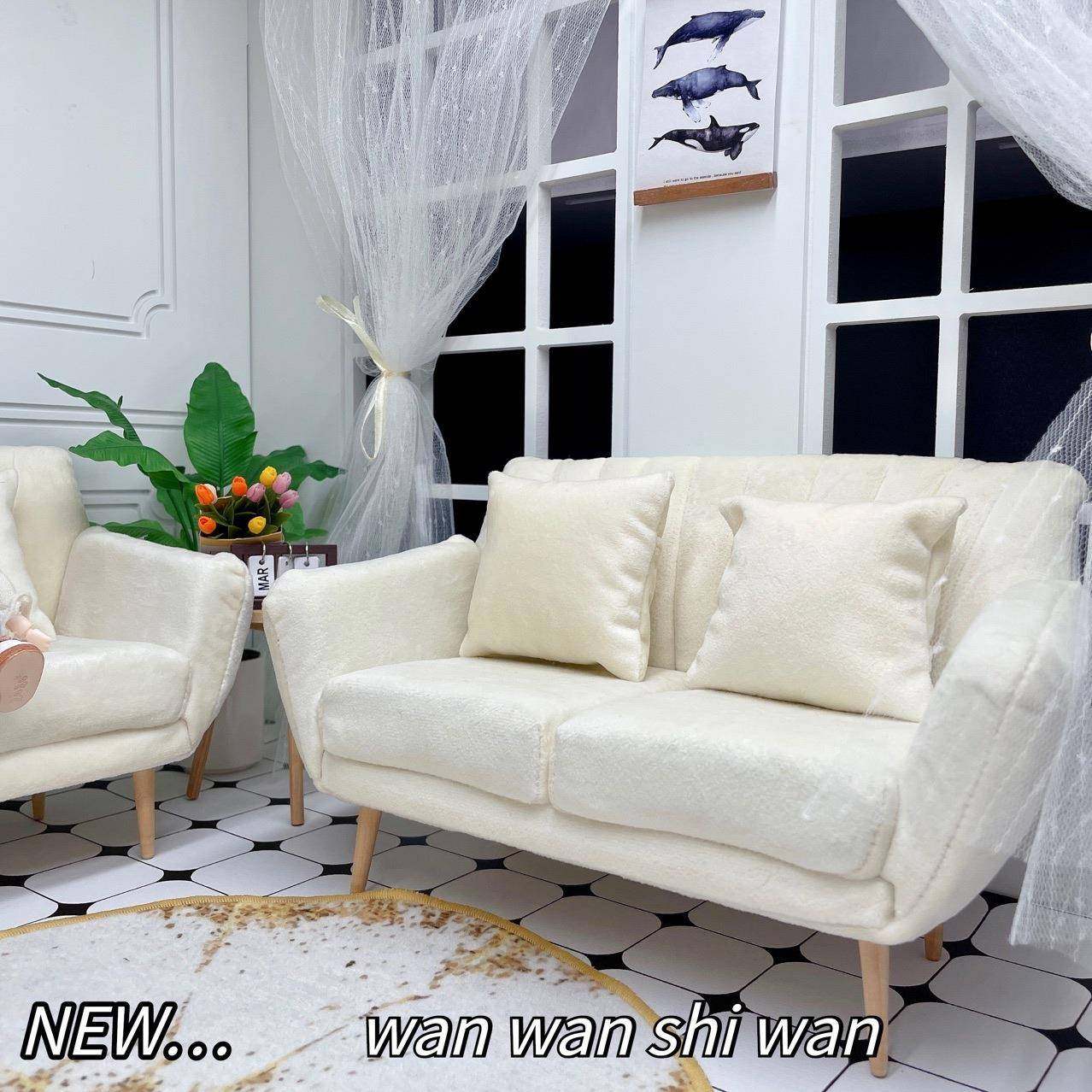 6分娃屋家具小布blythe单双三人bid绒布微缩沙发场景拍照道具布置,纺织面料/辅料/配套,纺织机械配件,淘宝优惠券,粉丝福利购,淘宝优惠卷