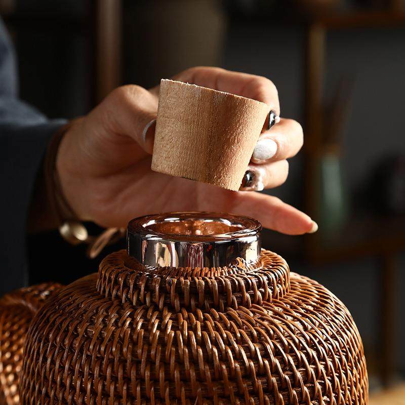 BK9K老式藤编热水瓶怀旧竹编暖水壶复古保温开水瓶民宿家用小,特色手工艺,其他特色工艺品,淘宝优惠券,粉丝福利购,淘宝优惠卷