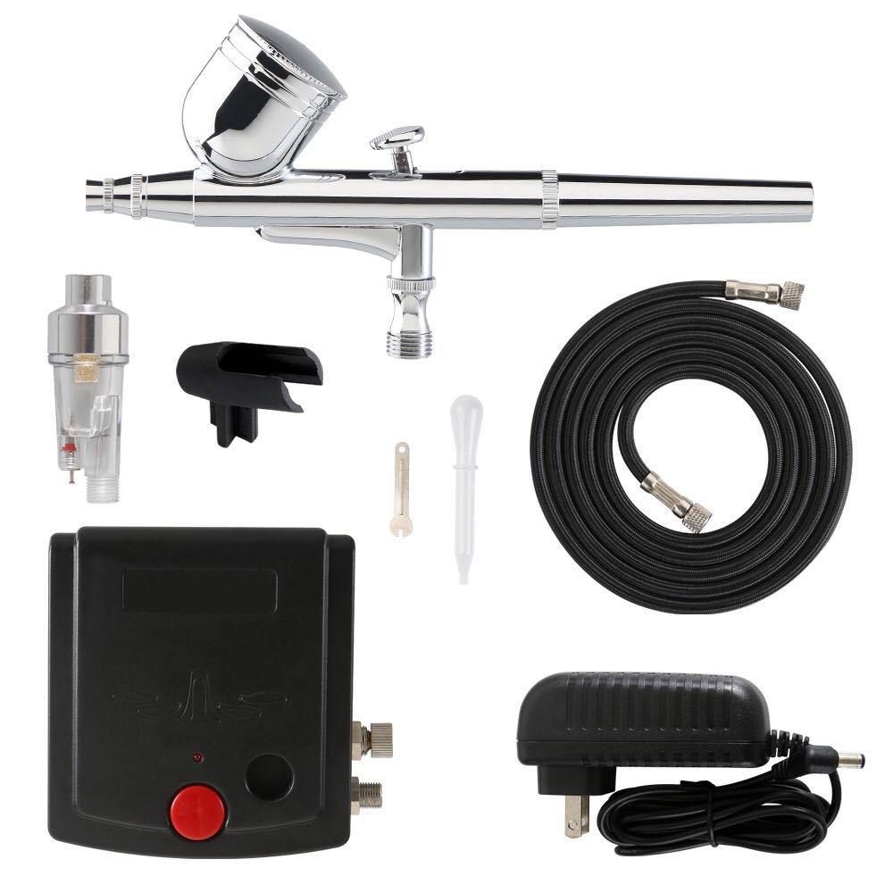 迷你小气泵喷笔套装自停模型上色喷漆美甲化妆