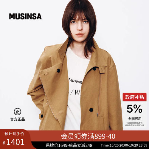 THE MUSEUM VISITOR韩国26秋季新品女时尚复古简约棉夹克 MUSINSA