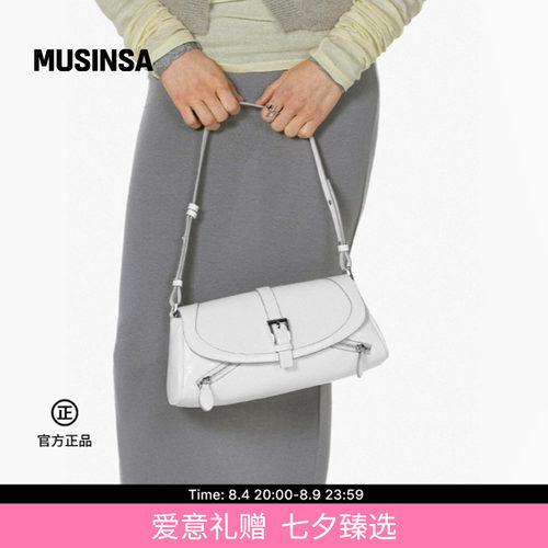 女士大号时尚立体锁扣单肩包
