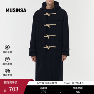 standard韩国25秋冬男士 musinsa 羊毛混纺毛呢大衣外套 含羊毛