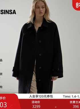 【含羊毛羊绒】FACADE PATTERN韩国25秋冬巴尔玛卡安大衣MUSINSA