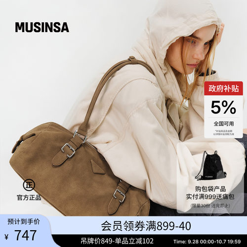 Fennec韩国26秋冬新品休闲SOTY BUCKLE单肩斜挎手提包MUSINSA