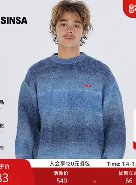 【含羊毛】AECA韩国男女25秋季新款休闲上衣圆领针织毛衣MUSINSA