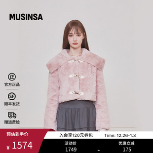 Not rose韩国25秋冬毛绒水手夹克复古可爱休闲风外套MUSINSA your