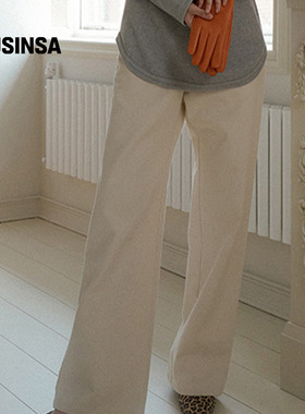 overdue flair韩国女士25秋季今年流行棉质直筒裤休闲裤MUSINSA