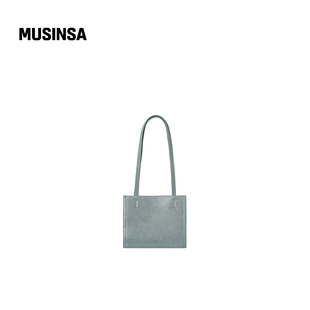 STAND 简约蓝色翻盖气质迷你方包容包MUSINSA OIL韩国女士25冬季