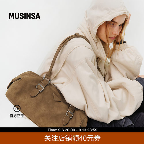 Fennec韩国26秋冬新品休闲SOTY BUCKLE单肩斜挎手提包MUSINSA