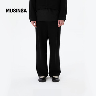 流行简约羊毛马丁裤 休闲时尚 MUSINSA 25冬季 AMOMENTO韩国男士