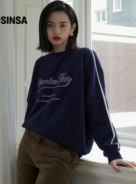 overdue flair韩国女士25秋季新款宽松长袖上衣字母卫衣MUSINSA